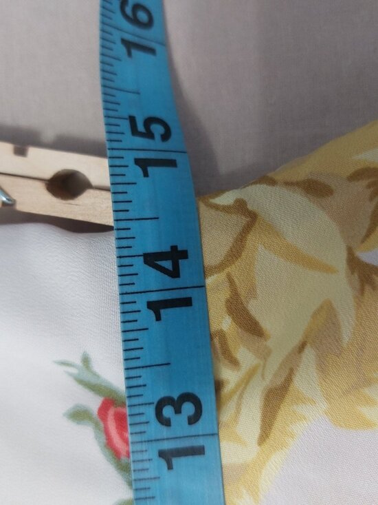 BETSEY JOHNSON Roses Print Dress 6 Fit & Flare Yellow Pink Sweetheart Sheer - Picture 9 of 11